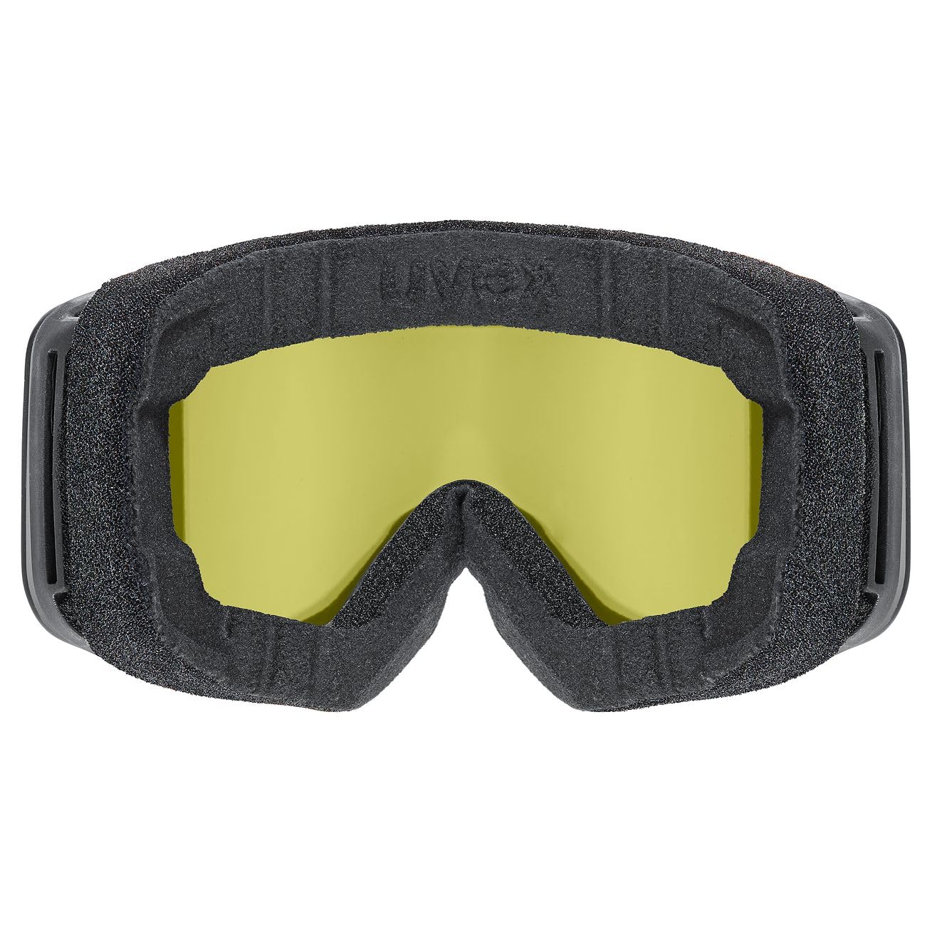 uvex pwdr FM, Gogle narciarskie unisex-dzieci, schwarz matt dl/rubinrot-klar, one size