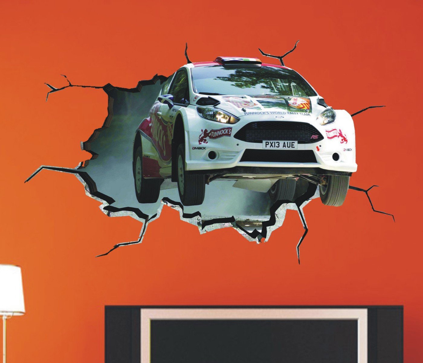 Car Come Inside from Wall Hole, Wall Sticker,PVC Vinyl Self-Adhesive Just Peel and Stick 3D Quality Product Pack of 1 Multicolor Size 45 cm X 25 cm Brand Jagvii (B07J2NMWWT) Amazon Price History, Amazon Price Tracker