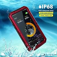 Vista 7 de Beasyjoy para iPhone X iPhone 10 Funda de Metal de Servicio Pesado Cubierta de Aluminio Impermeable con Protector de Pantalla de Cuerpo Completo A