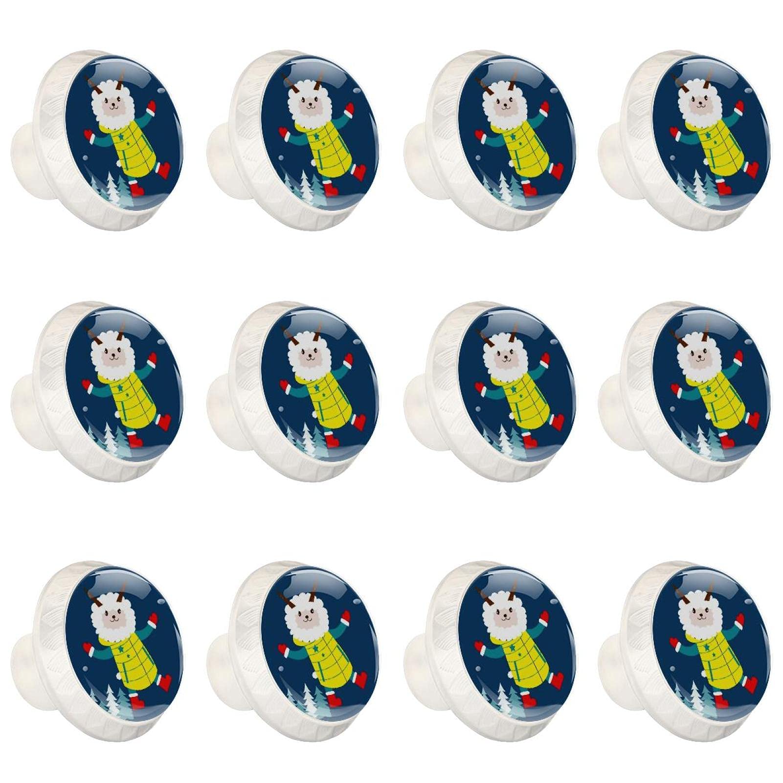 Boutons d'armoires de cuisine antilope lot de 12 poignees de tiroir rondes