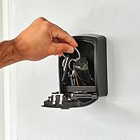 Vista 7 de Iron Lock® - Caja de bloqueo de llave XXL para llaves, combinación de 4 dígitos con código reajustable con interruptor A B, caja de seguridad extra