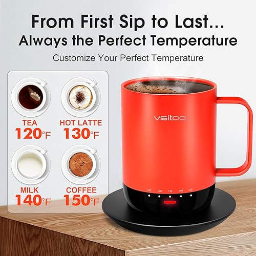 Miniatura 5 de VSITOO Hervidor eléctrico de viaje para automóvil, mini tetera eléctrica de agua con apagado automático y mantiene el calor, calderas de agua