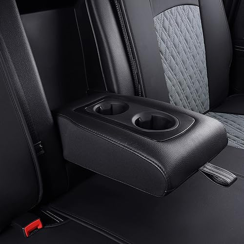 Miniatura 4 de YIERTAI - Fundas de asiento de vehículo compatibles con Dodge Ram 2009-2023, 1500, 2010-2023, 2500 y 3500, camioneta pickup, cuero impermeable,