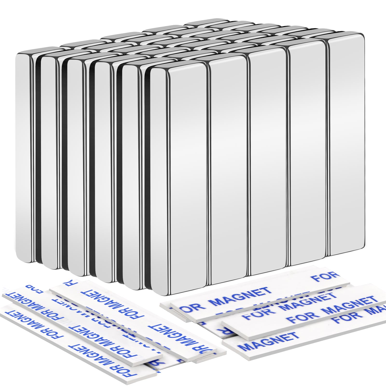 Strong Neodymium Magnets - Adhesive Backing -18