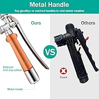 Vista 2 de 2 Piezas Varita Rociadora de Repuesto de Metal Completo, Varita Rociadora de Repuesto con Púa de Latón de 1/4" y 3/8", Varita Rociadora de Acero