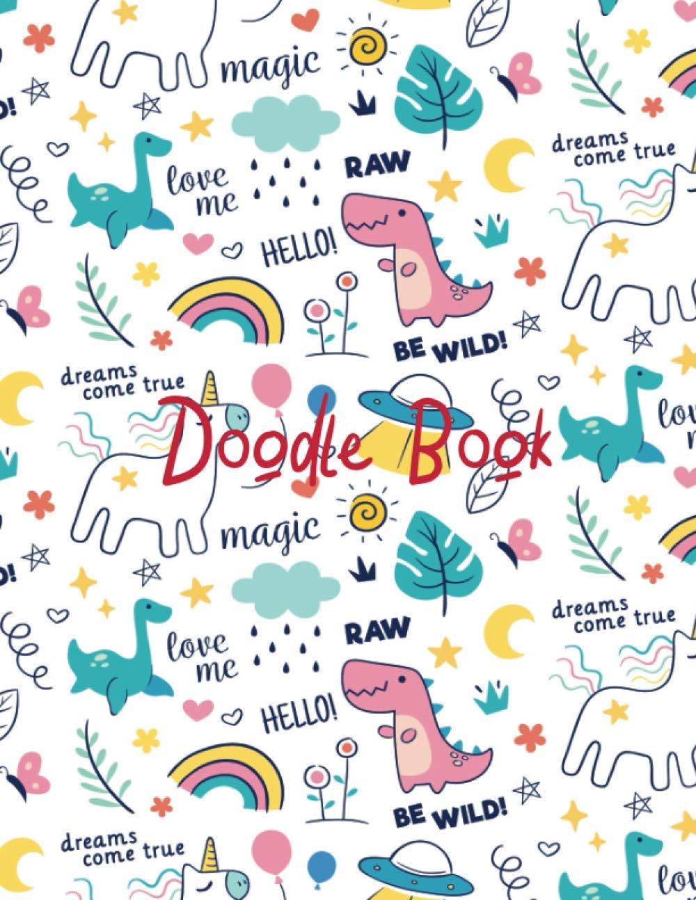 Independently Published Doodle Book: Blank Doodle Sketch Book For Kids, Teens and Adults, 120 Pages, 8.5 x 11 Inches