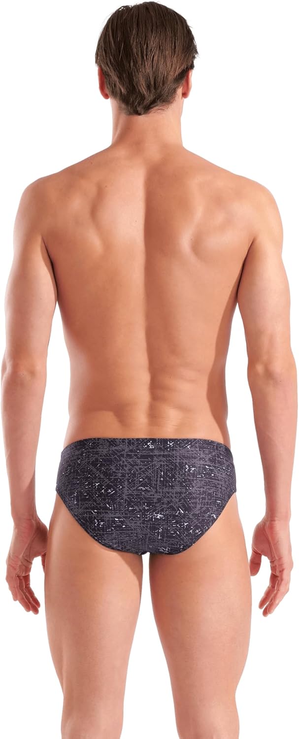 Arena Men's Arena Performance Men's Ribbed Swim Brief Sports Swimwear Training Bathing Suit