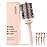 AIMIKE Round Brush for Blow out, Rose Luxe Round Hair Brush Ionic & Nano Thermal Ceramic Tech, for Blow Drying & Styling Volumizing Long Hair, with 4 Clips (Barrel 2.1, Bristle 3)
