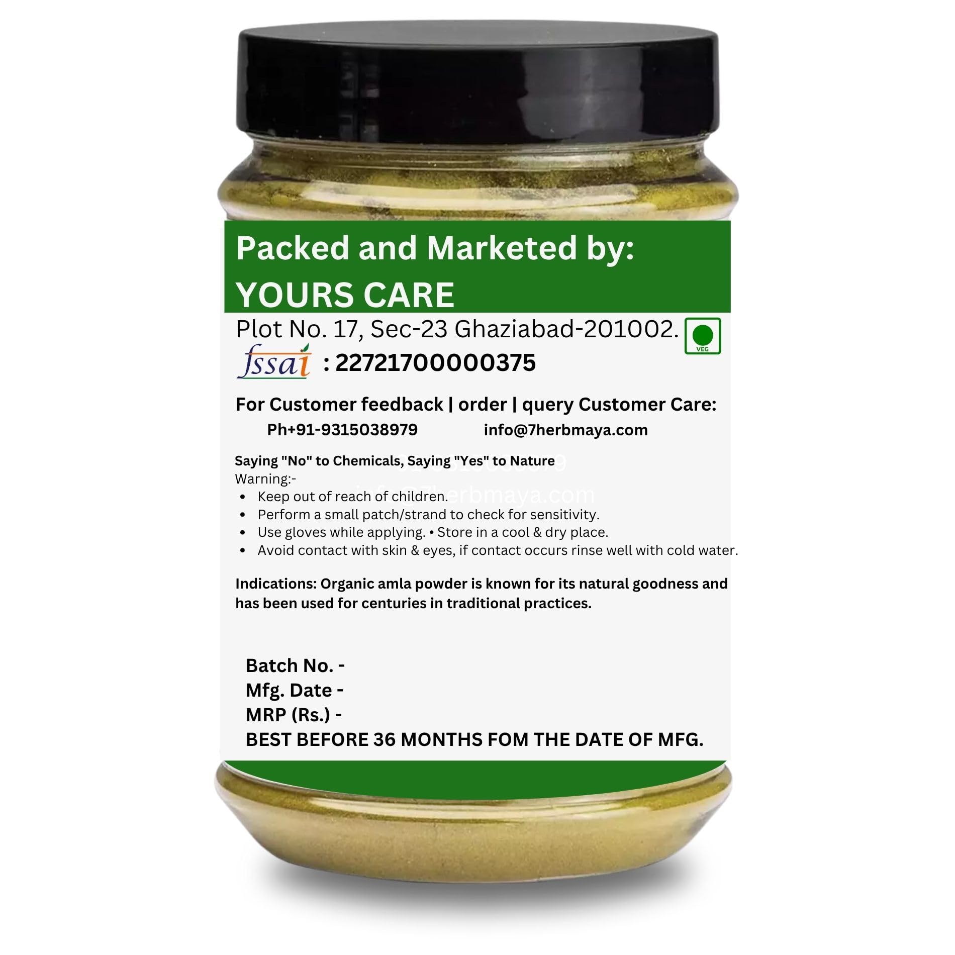 7HerbMaya Herbal Henna Powder for Hair Color | No Added Color & Preservatives | Marudhani Podi/Mardhani Podi/Mehandi 1KG (1)
