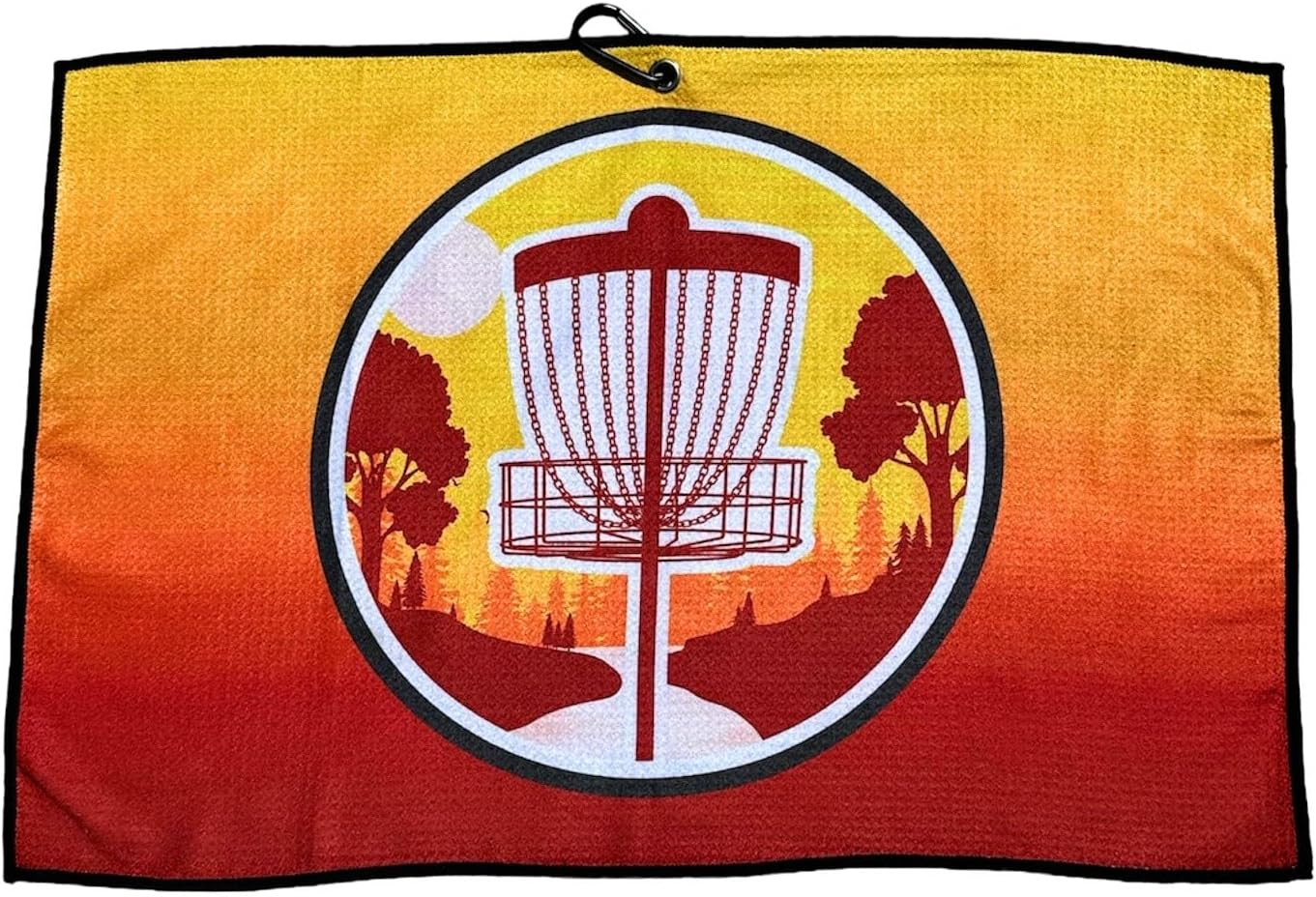 Disc Golf Towel - Highly Absorbent Quick Dry Microfiber with Grommet and Clip for Disc Golf Bags and Carts. 15x23 inches