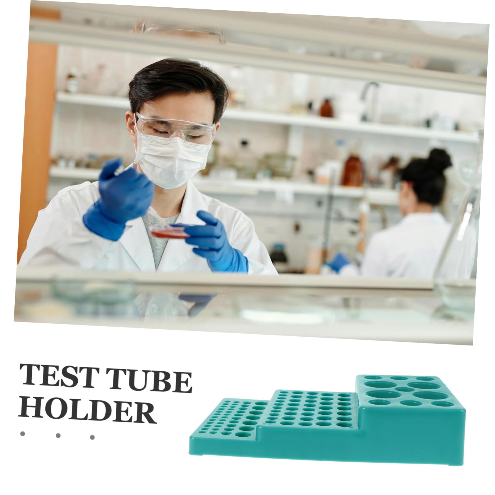 OUNONA 4stücke Test Tubes Rack Wiederverwendbarer Organisator Für Laborproben Stabiler Kunststoffständer Für Testrohre Mit Praktischer Für Effiziente Lagerung Und Organisation
