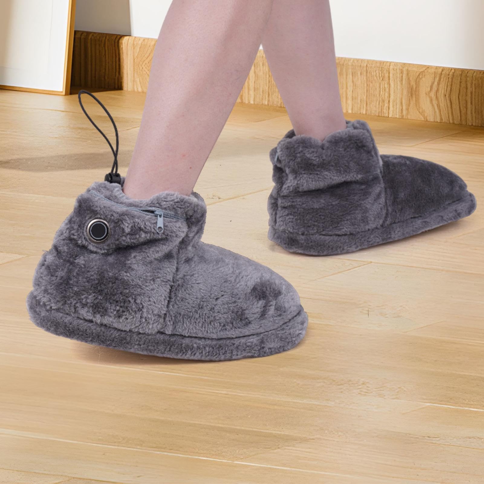 Beheizte Winterstiefel – Verstellbare Fünftemperatur-Stiefel, elektrischer Fußwärmer für Erwachsene | Komfort bei kaltem Wetter, Indoor Lounging, Fernsehen, Lesen Entspannung, Home Chatten, Büro