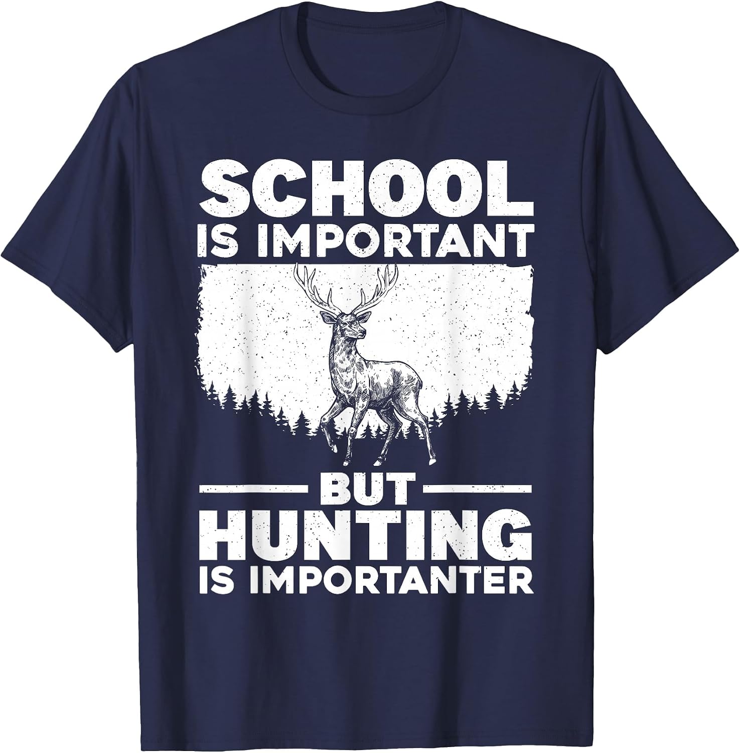 Funny Hunting Art for Boys Men Deer Hunter Wildlife Hunting T-Shirt image 4