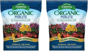 Espoma Organic Perlite; All Natural and Approved for Organic Gardening. Helps Loosen and Aerate Heavy Soils, Prevent Compaction & Promotes Root Growth Pack of 2
