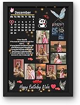 ARCAPTURE A4 Size Wooden Customized/Personalized Happy Birthday Collage Photo Frame With Names | Customised Happy Birthday...