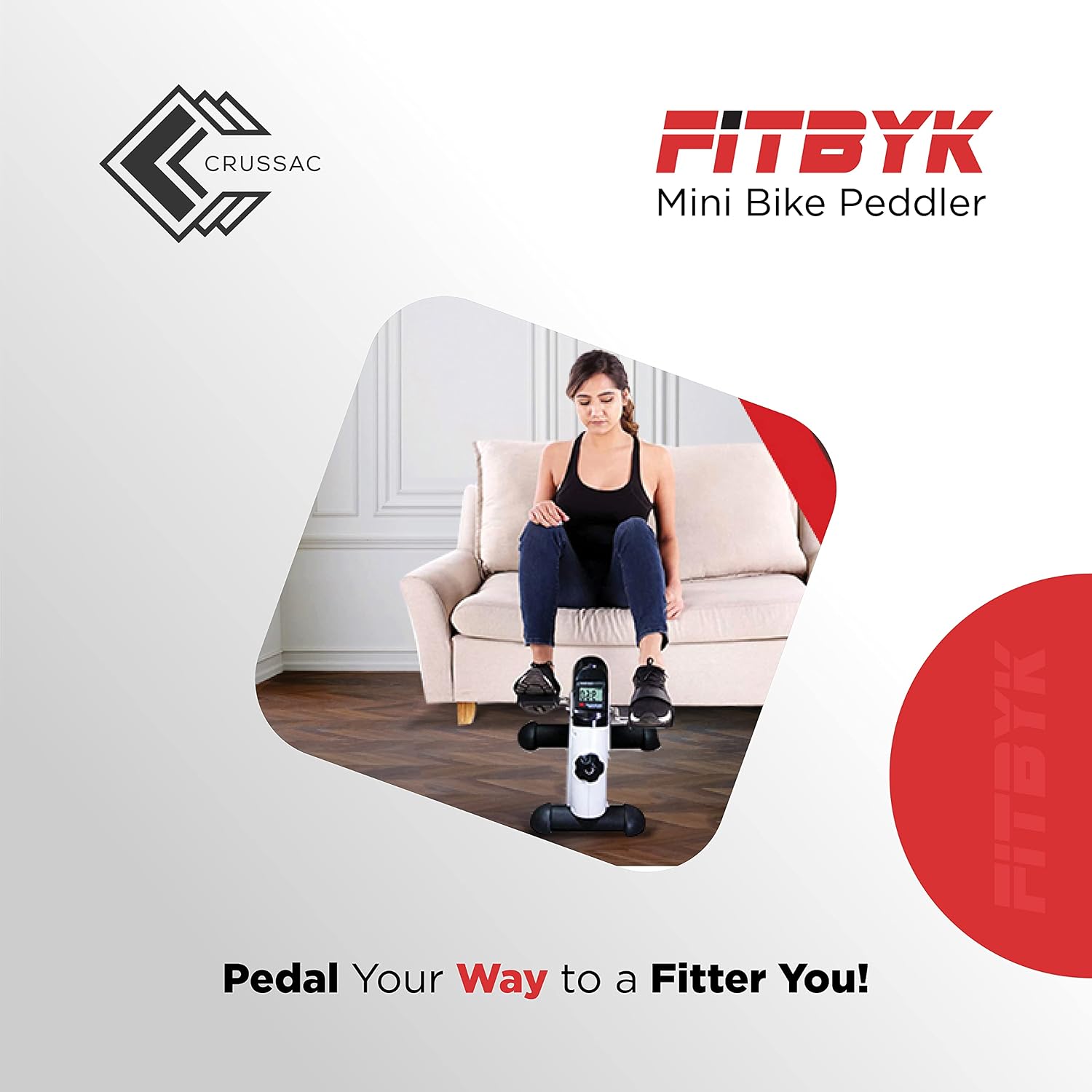 Super Sale 🛒 CRUSSAC Portable Exercise Pedal Bike for Legs and Arms, Mini Exercise Peddler with LCD Display Best Cyber Deals 🔥 CRUSSAC Portable Exercise Pedal Bike for Legs and Arms, Mini Exercise Peddler with LCD Display