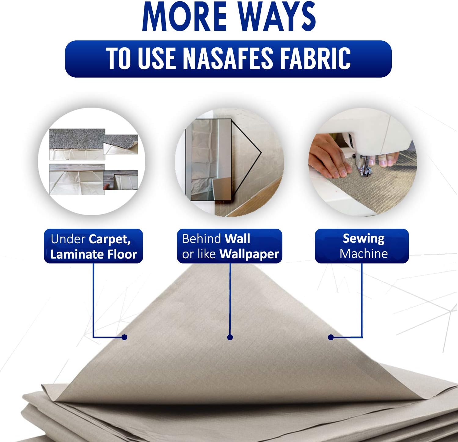 Conductive Fabric with high conductivity is suitable as Faraday Fabric to make Faraday Cage. This Faraday Cloth has a visible Conductive Thread. This Conductive Cloth is developed for special purposes
