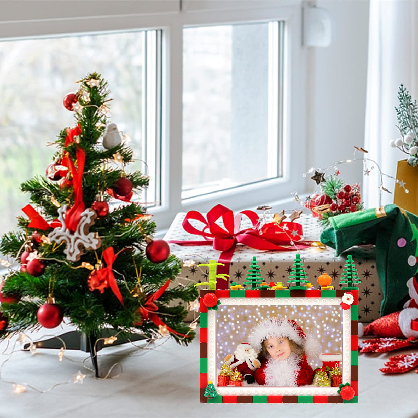 Amazon.co.jp: MISNODE クリスマス写真フレーム 2個 6.7 X 4.8インチ
