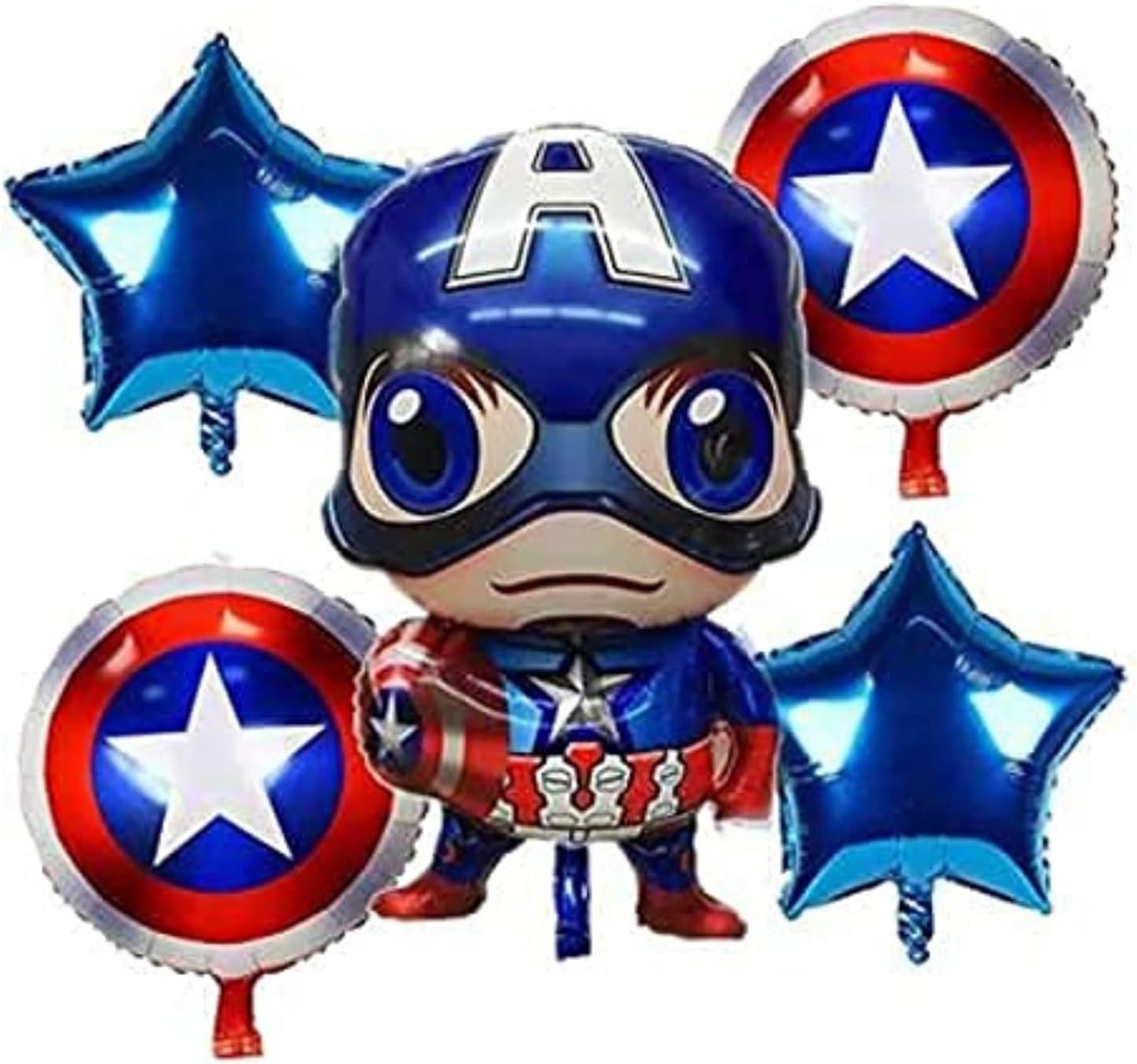- Superhero Birthday Party Decorations, Blue Red White Balloons with Happy Birthday Banner, 66 Piece Set / Birthday Party for Kids
