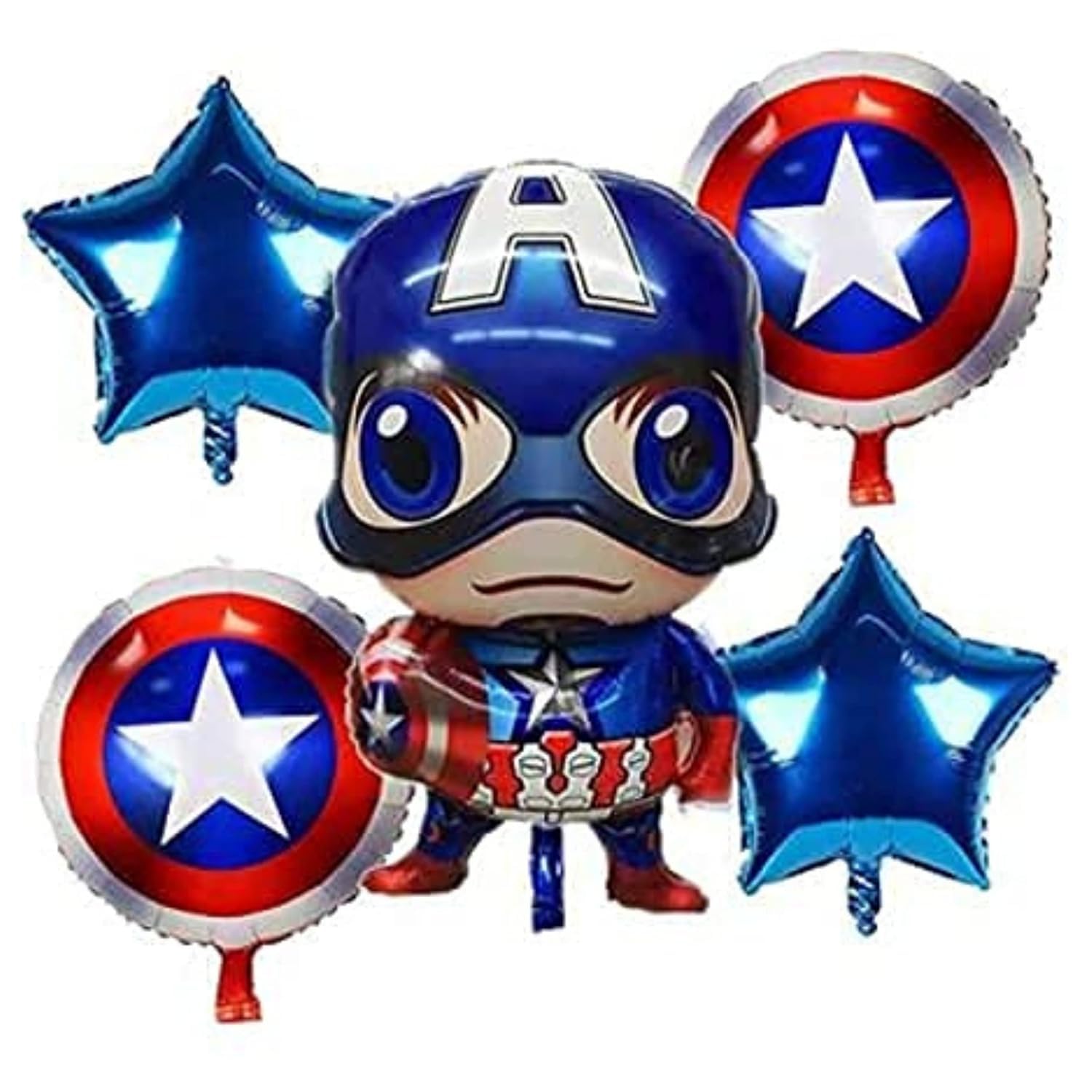 - Superhero Birthday Party Decorations, Blue Red White Balloons with Happy Birthday Banner, 66 Piece Set / Birthday Party for Kids