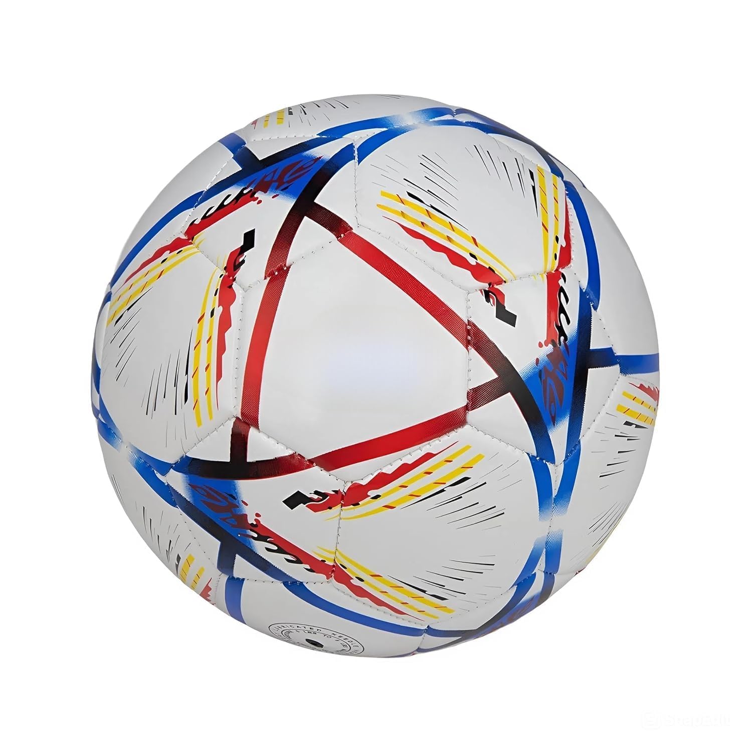Dominator 3.0 Football, Match Ball, 32 Panels, Durable & Soft PU Leather, Butyl Fabric Wounded Bladder, Basic, to Play on Both Natural and Artificial Grass (Multicolor, Size - 5)-image-34