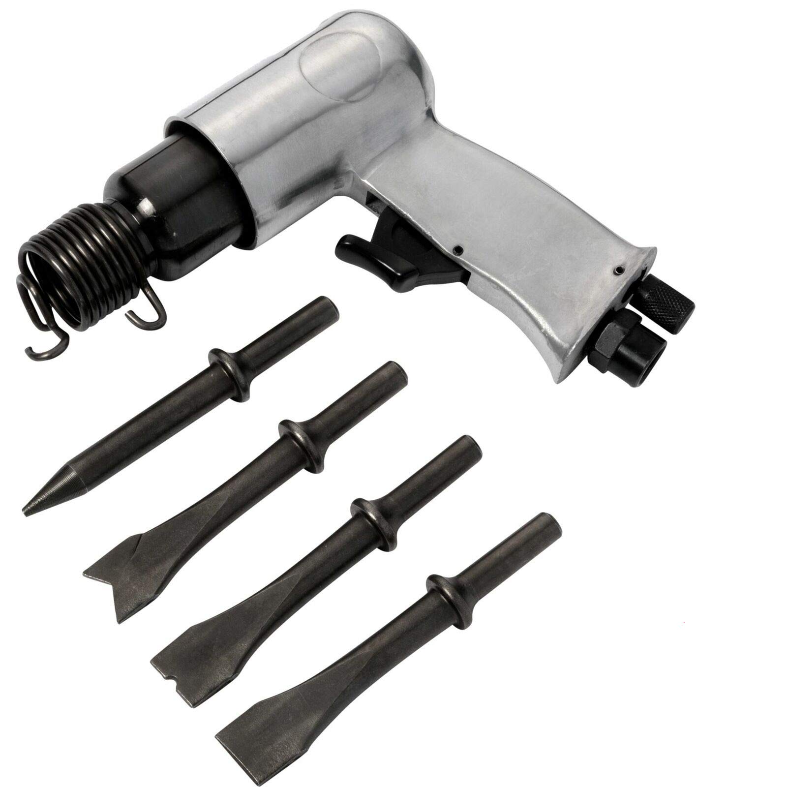 Tooltime. Voche® Heavy Duty Pneumatic Air Hammer Chisel Drill With Pack Of 4 X 120Mm Chisels