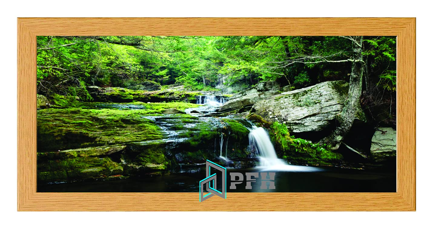 Oak Premium Wood Photo Frames Wall Hanging Picture Frame Poster Frame Acrylic Glass 90cm x 40cm