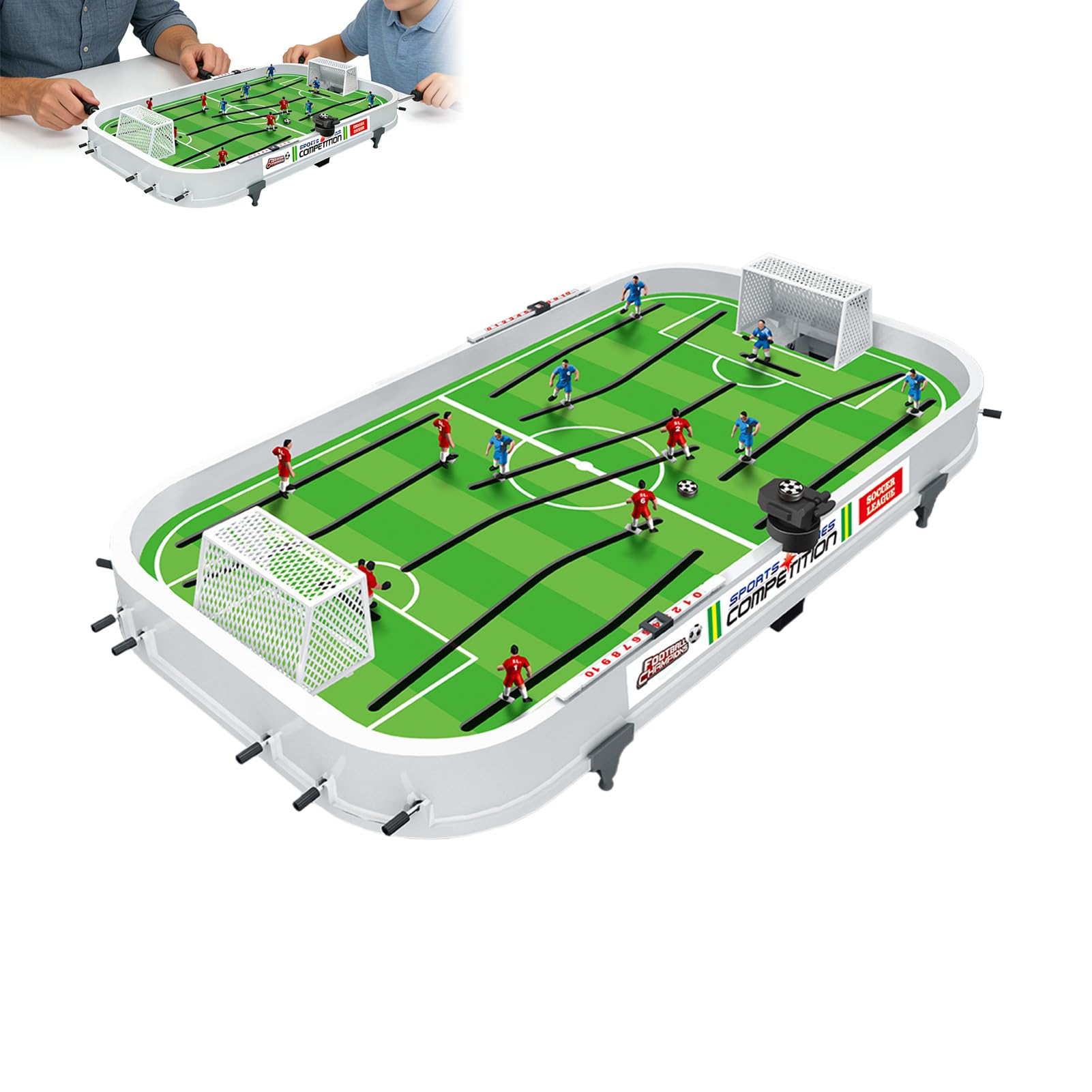 Piłkarska gra planszowa Sportowe zabawki piłkarskie dla wielu graczy | Stołowa Gra w Piłkę Nożną Dla Dorosłych, Dzieci, Do Domu, Na Imprezy, Do Pokoju Zabaw, W Podróży