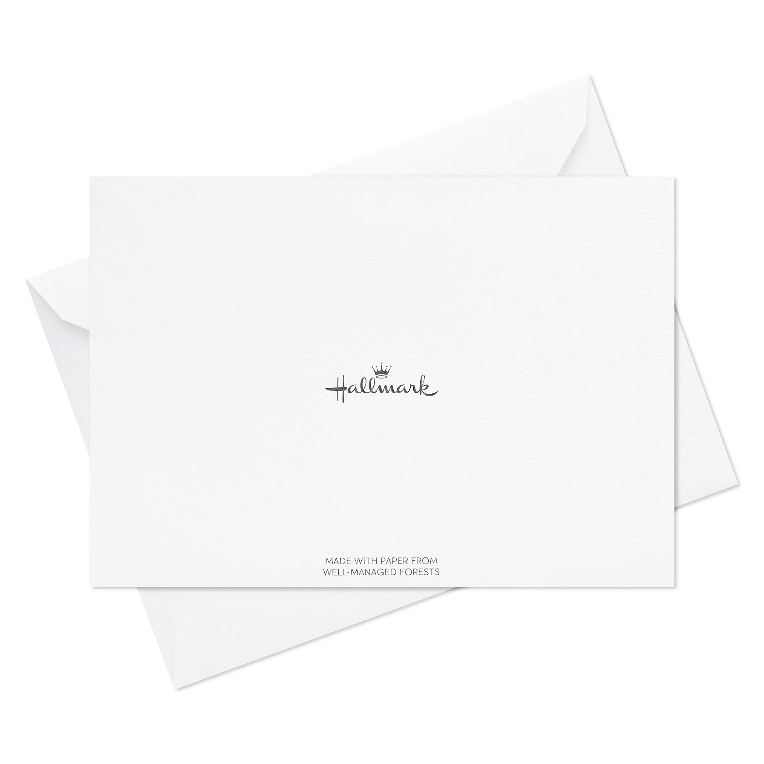 BornPaper Biglietti Di Ringraziamento Con Buste – Set 40 Pezzi, Cartoncino 320g, Interno Busta Dorato, Adesivi Abbinati, 64 Combinazioni