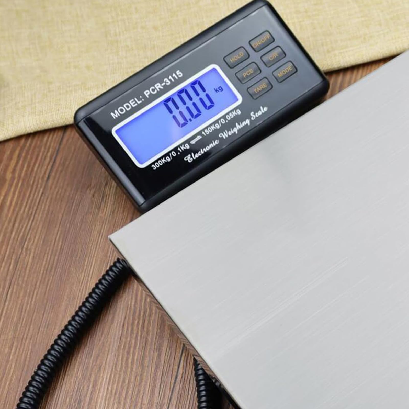 Waga dla zwierząt o dużej wytrzymałości 660 funtów/300 kg, cyfrowa waga do ważenia zwierząt z wyświetlaczem LCD i platformą ze stali nierdzewnej 39x30 cm dla psów, kotów, zwierząt gospodarskich