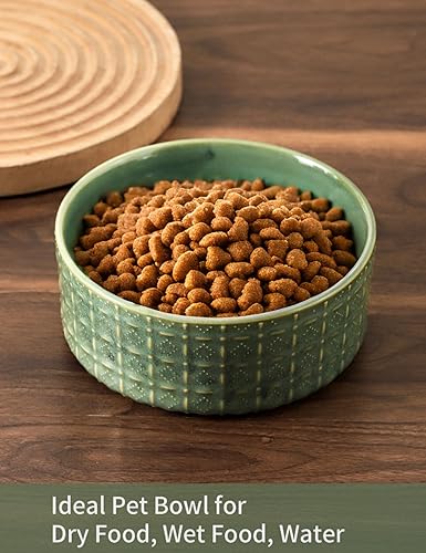 Miniatura 3 de Cuenco de cerámica para perros, 6.5 pulgadas, cuenco de comida para perros domésticos, cuencos para agua, plato para perros medianos y pequeños,