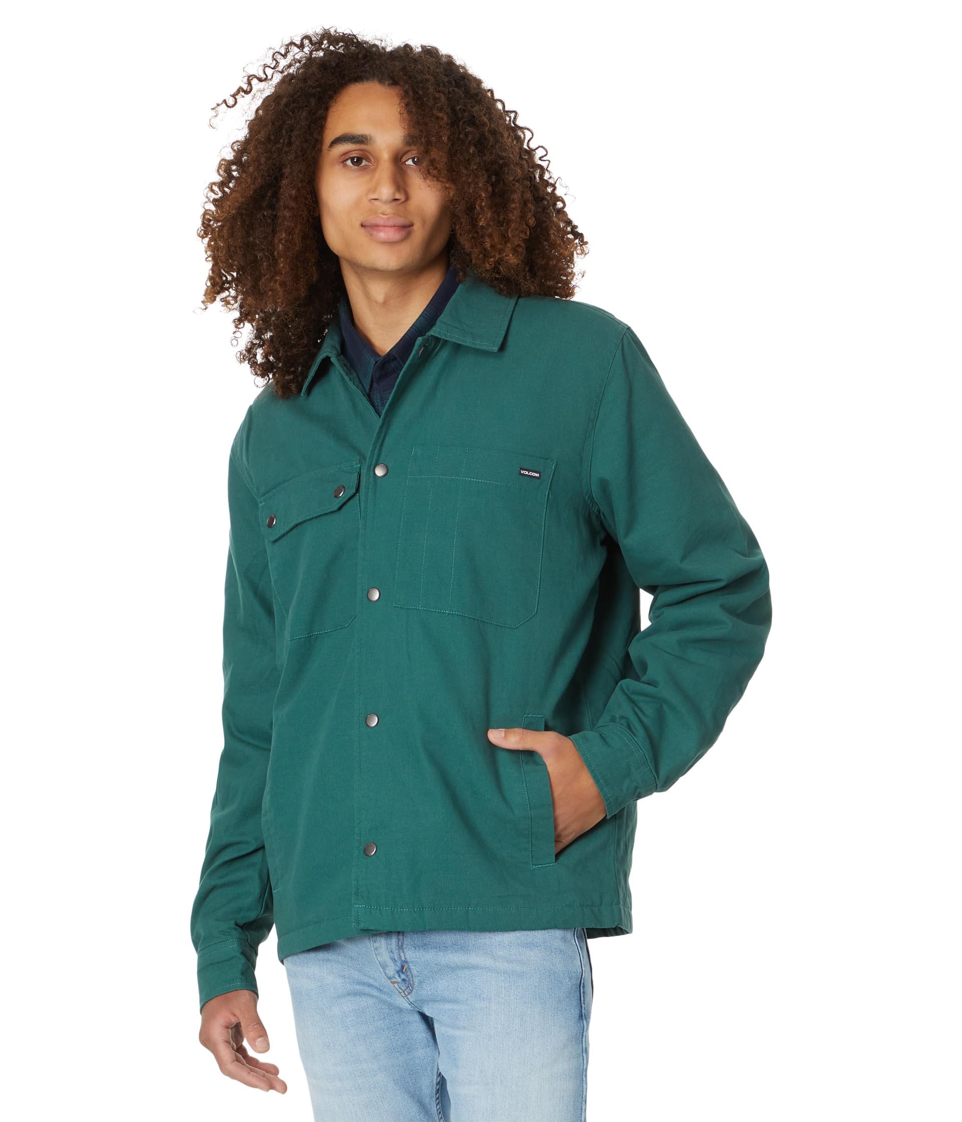 Volcom Men's Larkin Overshirt Button Jacket