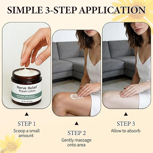 Miniatura 4 de 2 unidades de crema nerviosa Alcura, loción neuropatía con árnica, calmante natural para articulaciones, nutrición diaria para rodilla, manos, pies