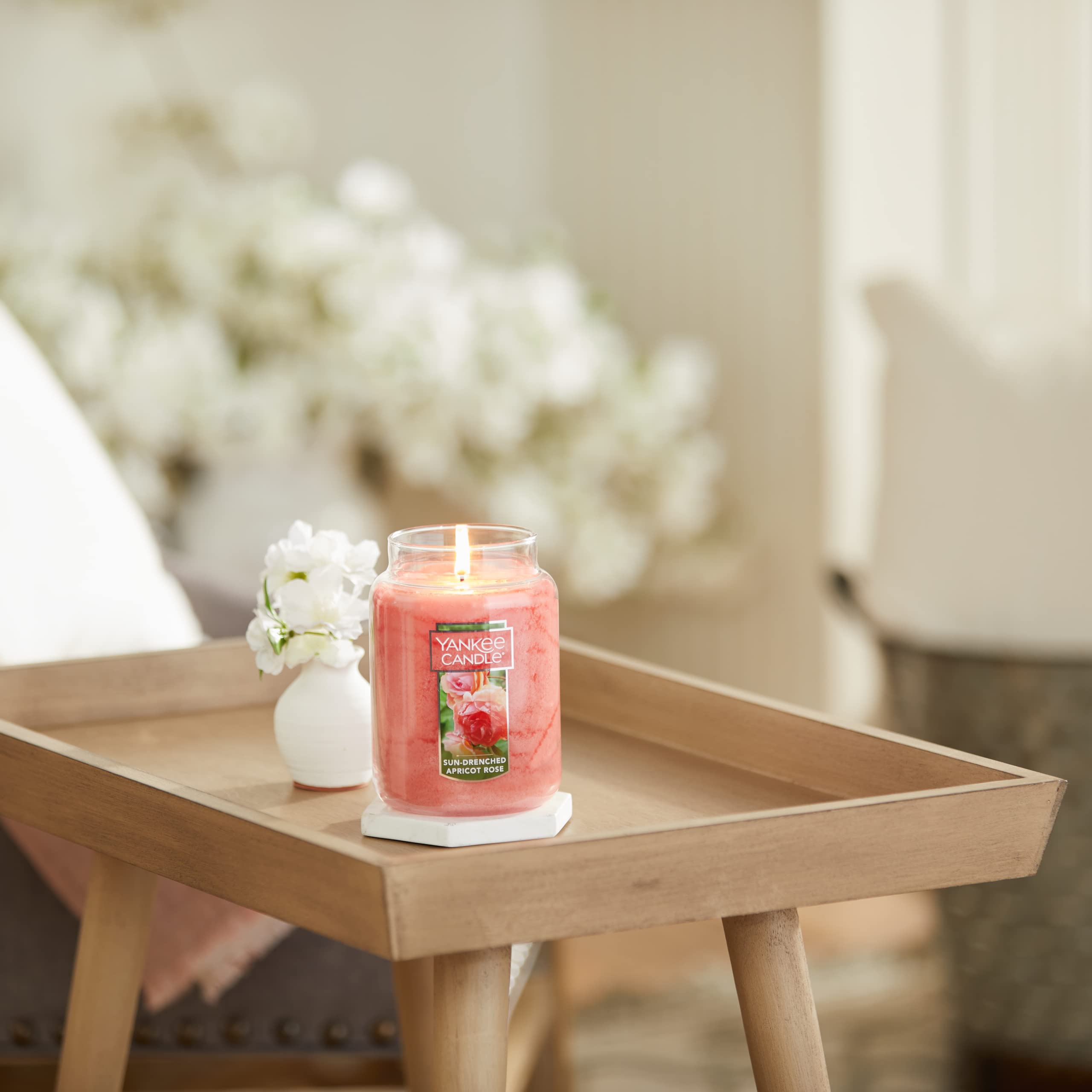 Amazon.co.jp: Yankee Candle sun-drenchedアプリコットローズ