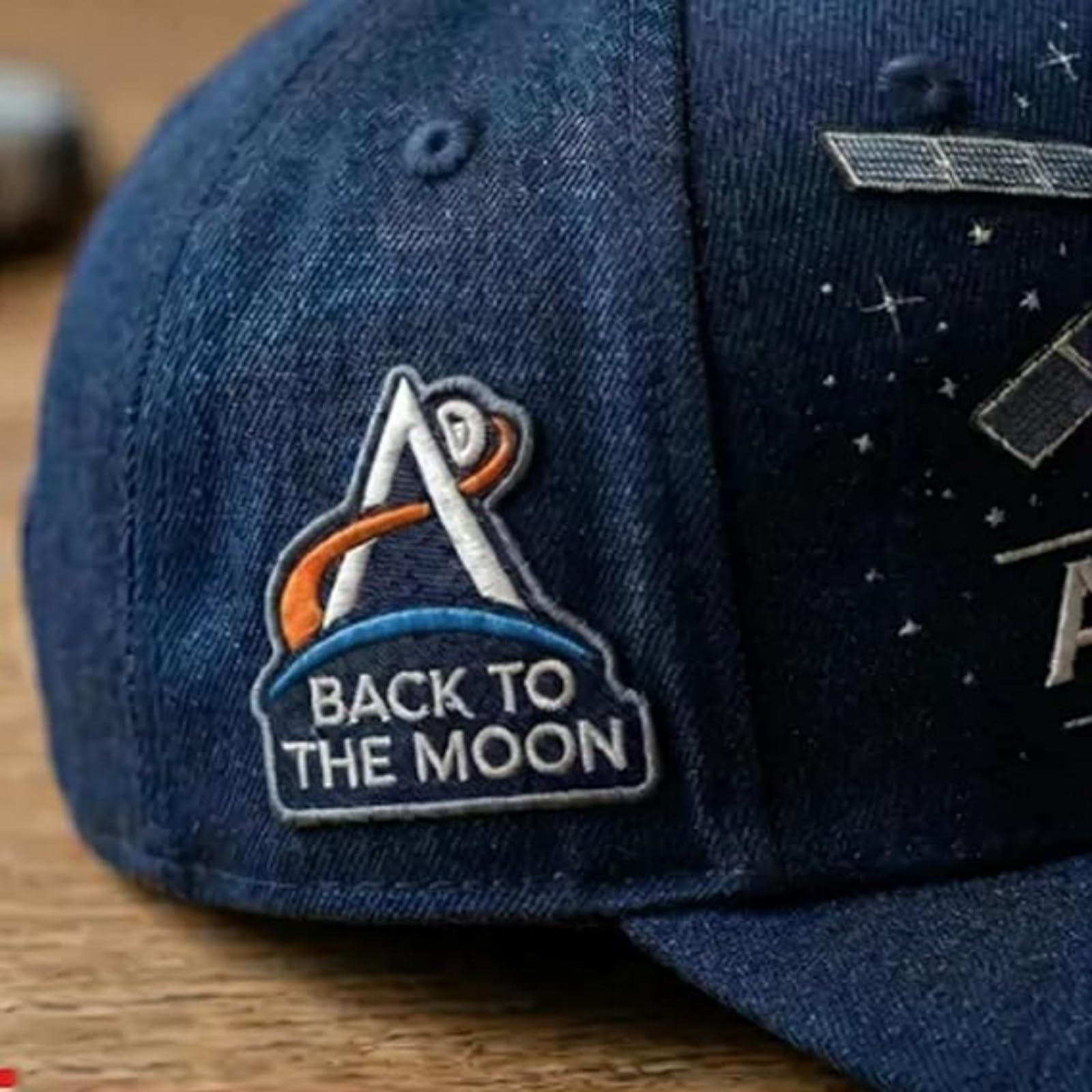 Artemis II Lunar Mission Commemorative Cap, Adjustable Embroidered Baseball Hat for Men & Women, NASA Space Gear — view 3