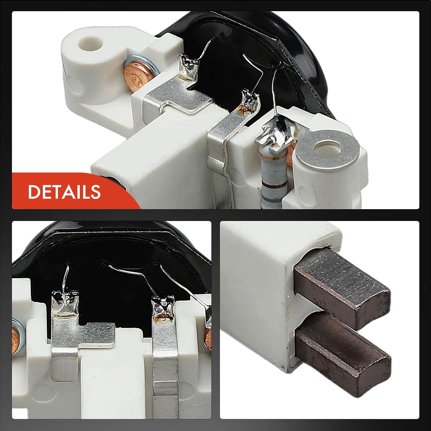 A-Premium Alternator Voltage Regulator Compatible with Mercedes-Benz S320 1994-1999, S420 1994-1997, S500 1994-2001, S430 2000-2001, S600 1994-1999, 14.6V A-Circuit 14.6 Vset