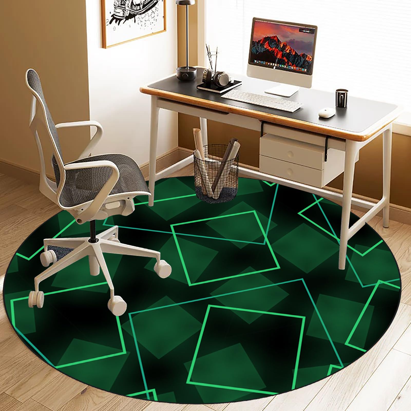 Tapis De Sol Pour Chaise De Bureau 80x110cm - Protection Sol Antidérapante - Bureau, Gaming, Maison