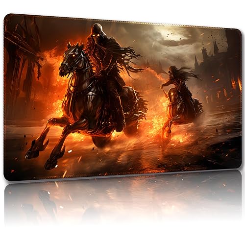 Malqiqi Alfombrilla de juego para MTG con bolsas de almacenamiento gratuitas