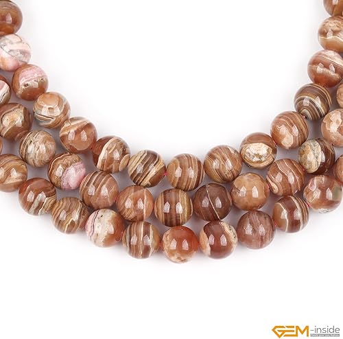 Miniatura 690 de GEM-Inside - Cuentas sueltas de piedra de lava negra natural de 0.315 in para hacer joyas, 15 pulgadas Cordierita de grado A