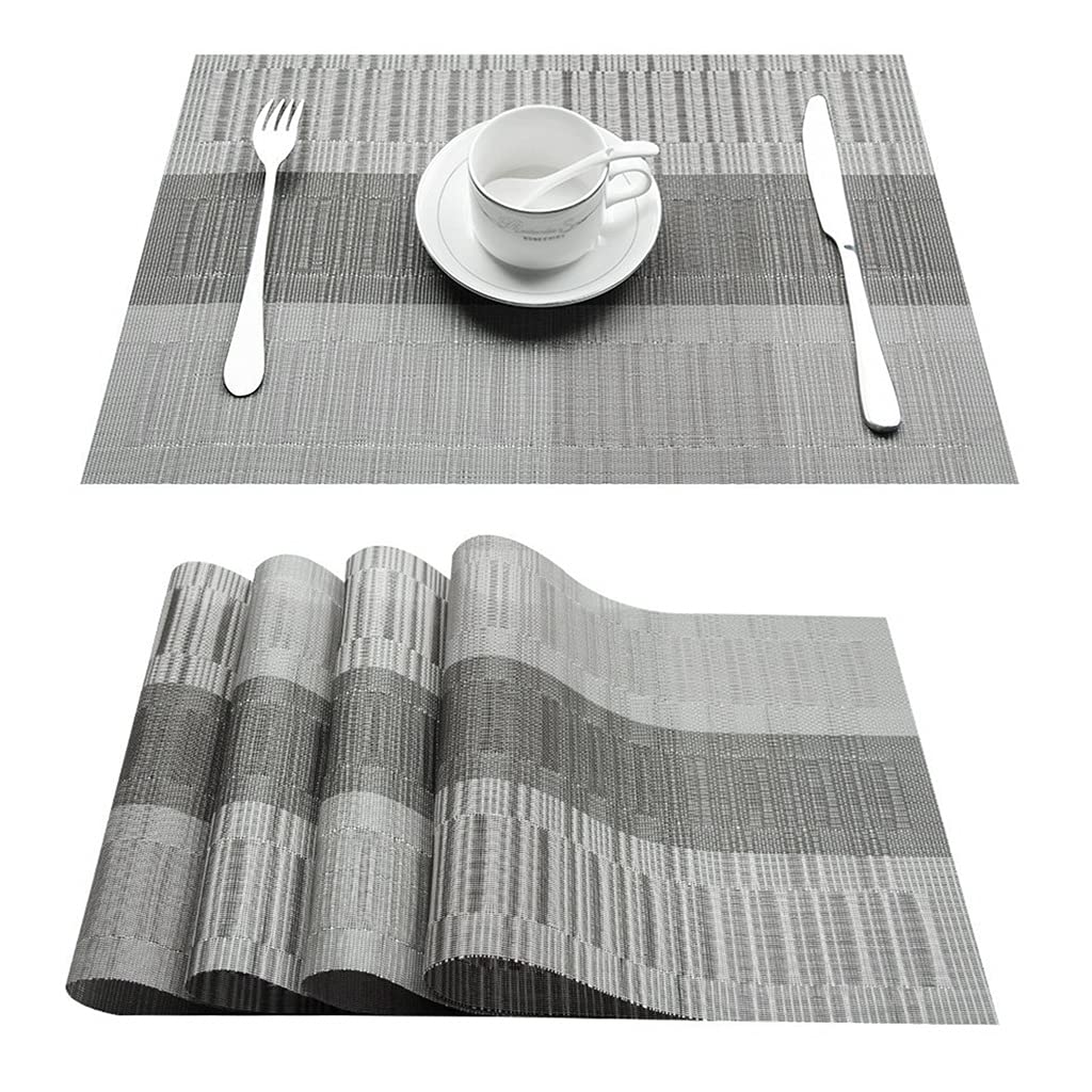 Sets de table lavables en PVC : l'élégance blanche motif étoile pour votre table