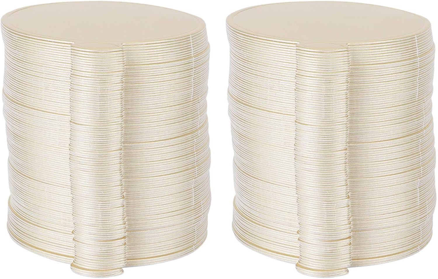 100 PCS Mousse Cake Boards, Mini Gold Cake Paper Cupcake Dessert