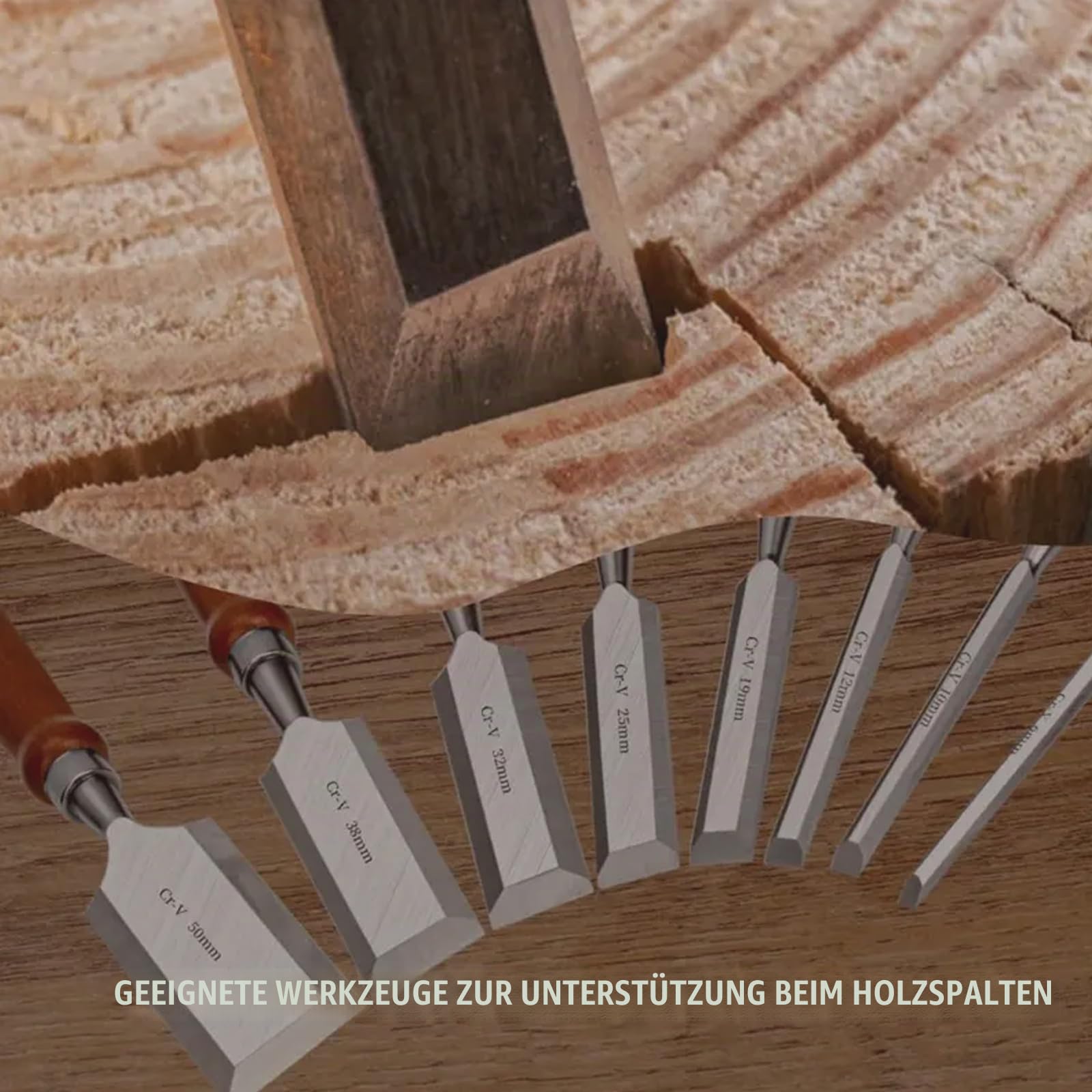 Stemmeisen Stechbeitel Set für Holz, Meißel für Holzbearbeitung Mit Schleifsteinen Und Abziehführung,Stecheisen Satz für Anfänger und Profis Holzmeiselset für Holzarbeiten Anfänger Und Profis