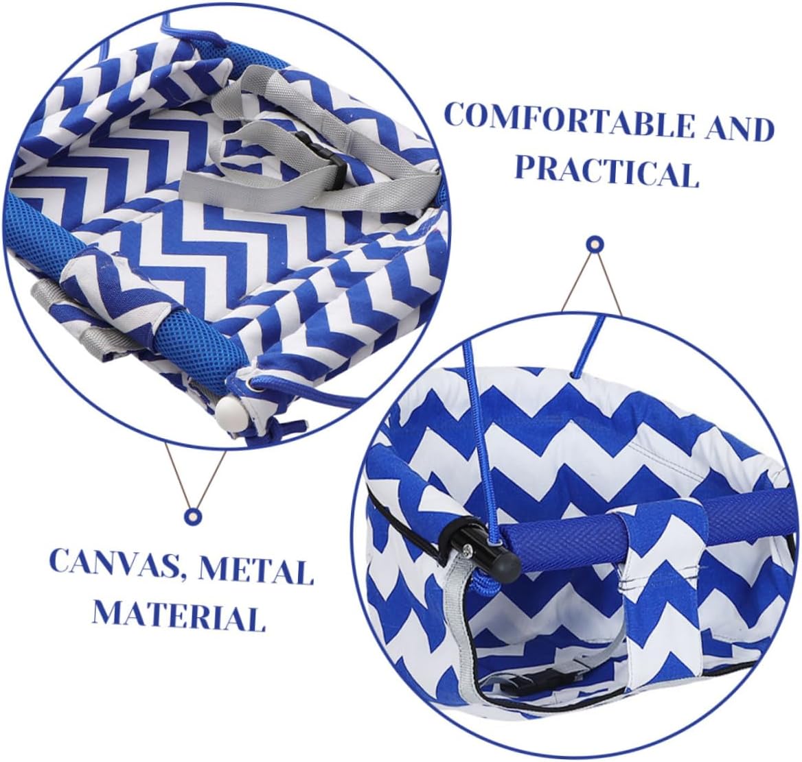 KICHOUSE Garden Swing Chair Canvas Swing for Boys and Girls Outdoor for Room Use for Boy Girl Easy Installation