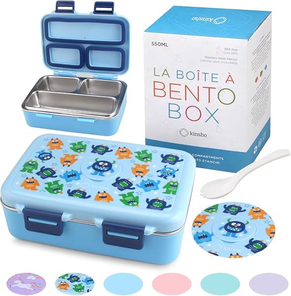 kinsho Stainless Steel Toddler Lunch Box