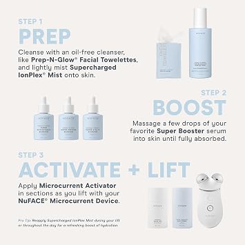 NuFACE Vita-C Brightening Face Serum - Vitamin C Serum for Dark Spots & Even Skin Tone + Niacinamide for Soothing Redness - Boosts Results of Microcurrent Treatments, Daily Skin Care (1oz)