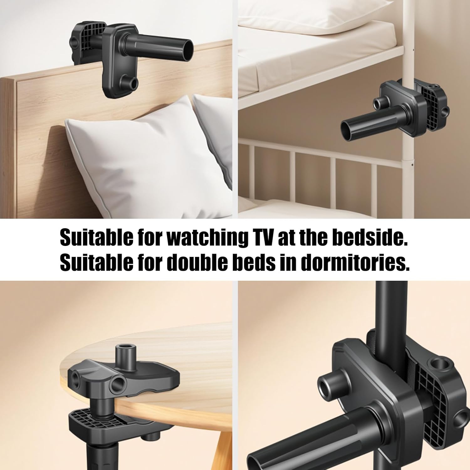 Rotating Camera Stand with Fill Light, Sturdy Metal Arm Phone Holder for Baking Demos, Live Broadcasts Overhead Camera Mount with Rings Light