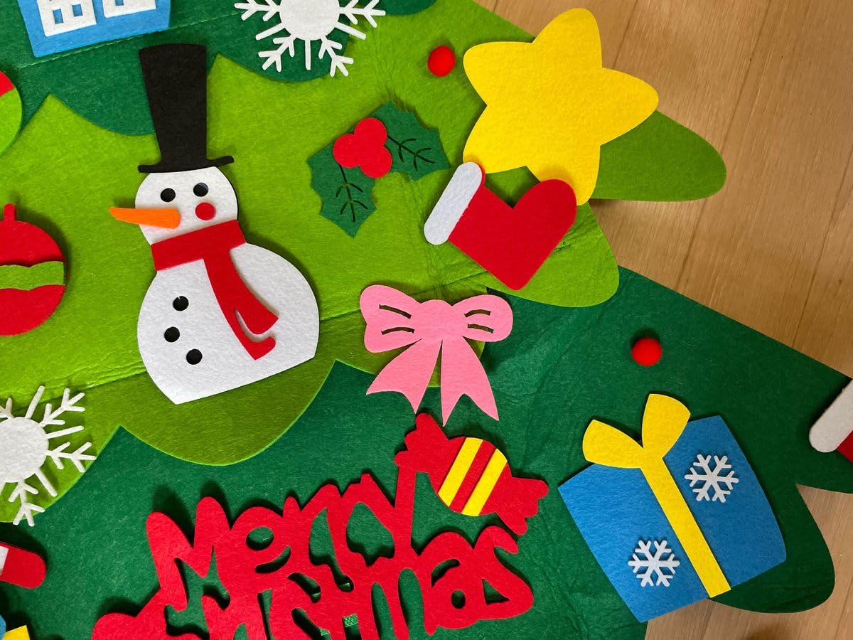 Amazon.co.jp: クリスマスツリー フェルト マジックテープ