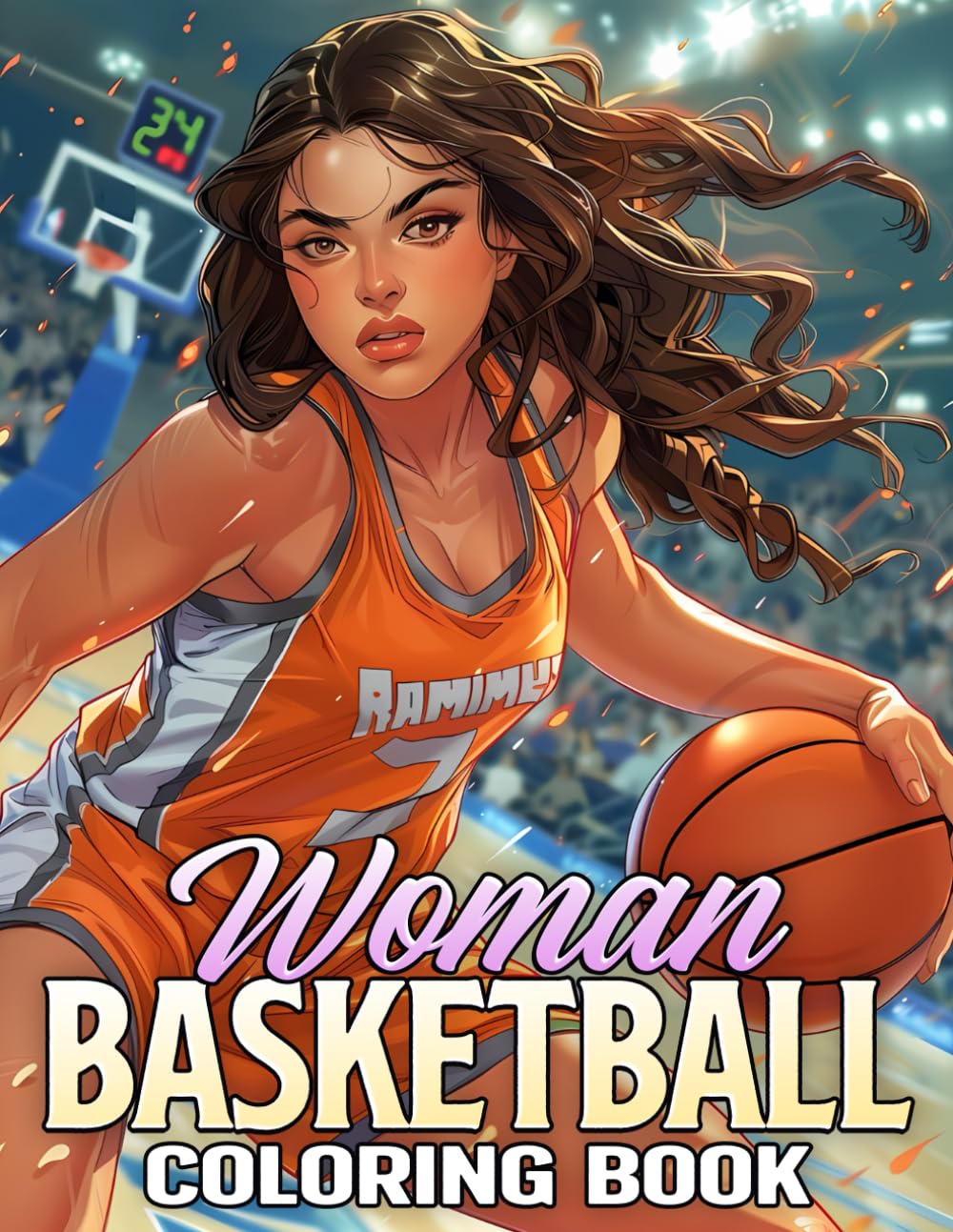 Woman Basketball Coloring Book: Empowering B-ball Coloring Pages Featuring Strong Female Players, Diverse Athletes, Court Action, and Confidence for All Ages to Celebrate & Relax