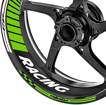 KETABAO Solid Color GP04 17 inch Rim Wheel Stickers Decals Compatible with NINJA 400 EX400 18-20 19 Green