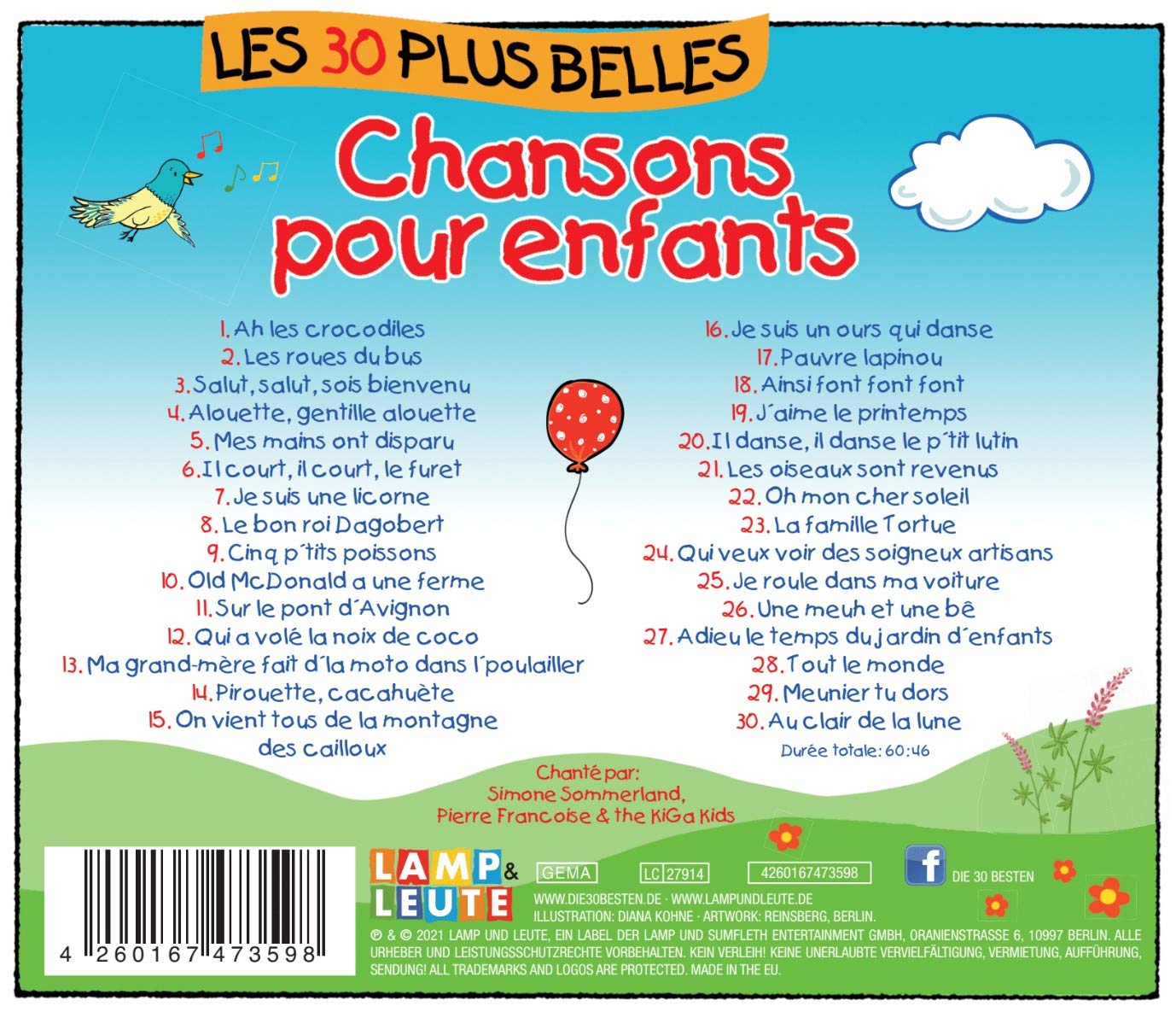 Les 30 Plus Belles Chansons pour Enfants